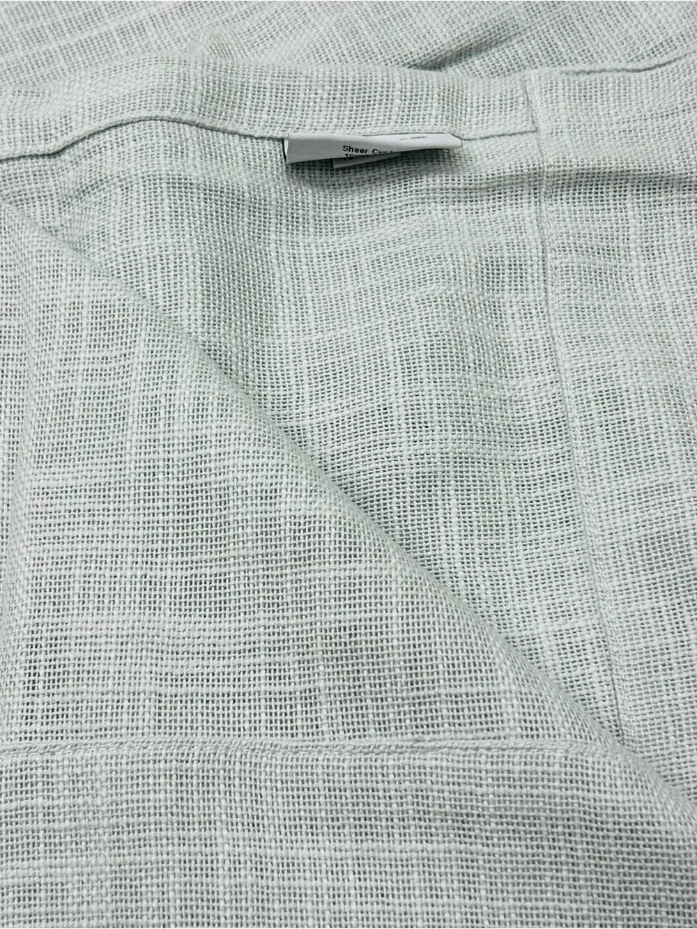 QUINCE Set Of 2 48x108 Cotton Sheer Curtains Cloud 0759